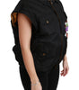 Dolce & Gabbana Black Queen Crown Sequined Bomber Jacket
