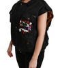 Dolce & Gabbana Black Queen Crown Sequined Bomber Jacket