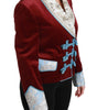 Dolce & Gabbana Opulent Red Baroque Detail Blazer