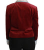 Dolce & Gabbana Opulent Red Baroque Detail Blazer