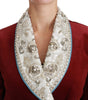 Dolce & Gabbana Opulent Red Baroque Detail Blazer