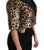 Dolce & Gabbana Blazer Gold Leopard Sequined Jacket