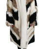 Dolce & Gabbana Sheep Fur Shearling Cape Jacket Coat