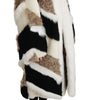 Dolce & Gabbana Sheep Fur Shearling Cape Jacket Coat