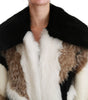 Dolce & Gabbana Sheep Fur Shearling Cape Jacket Coat