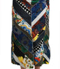 Dolce &amp; Gabbana Elegant Geometric Print High-Waist Skirt