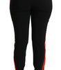Dolce & Gabbana Black Skinny Stretch Fox Head Cotton Pants