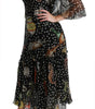 Dolce & Gabbana Black Sea Fish Sicily A-line Shift Dress