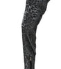 Dolce & Gabbana Elegant Leopard Booties Above Knee Shoes