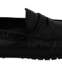 Mocassins Dolce &amp; Gabbana en cuir de lézard noir exquis
