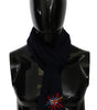 Dolce & Gabbana Blue #DGLovesLondon Wrap Shawl Wool Scarf