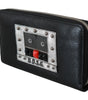 Dolce & Gabbana Black Mens Zipper Continental Purse 100% Leather Wallet