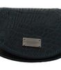 Dolce & Gabbana Blue Exotic Skins Condom Case Holder Pocket