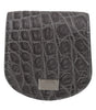 Dolce & Gabbana Gray Exotic Skin Condom Case Holder Pocket Wallet