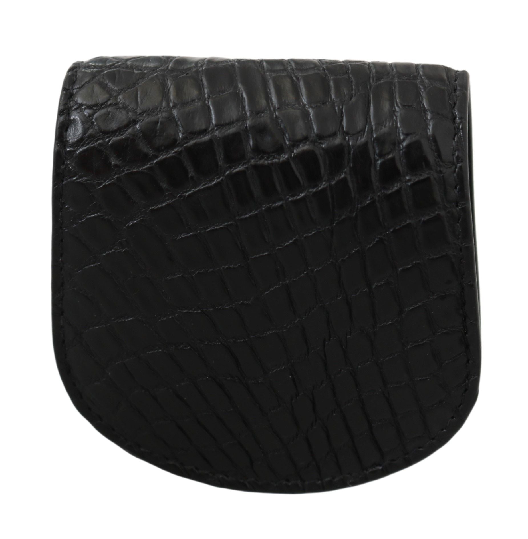 Portefeuille porte-monnaie élégant en cuir noir Dolce & Gabbana