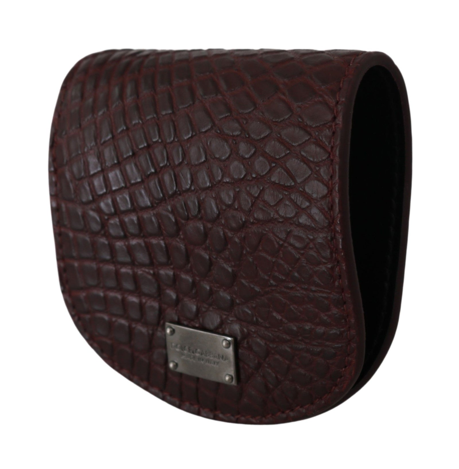 Porte-monnaie en cuir raffiné Caimano de Dolce & Gabbana