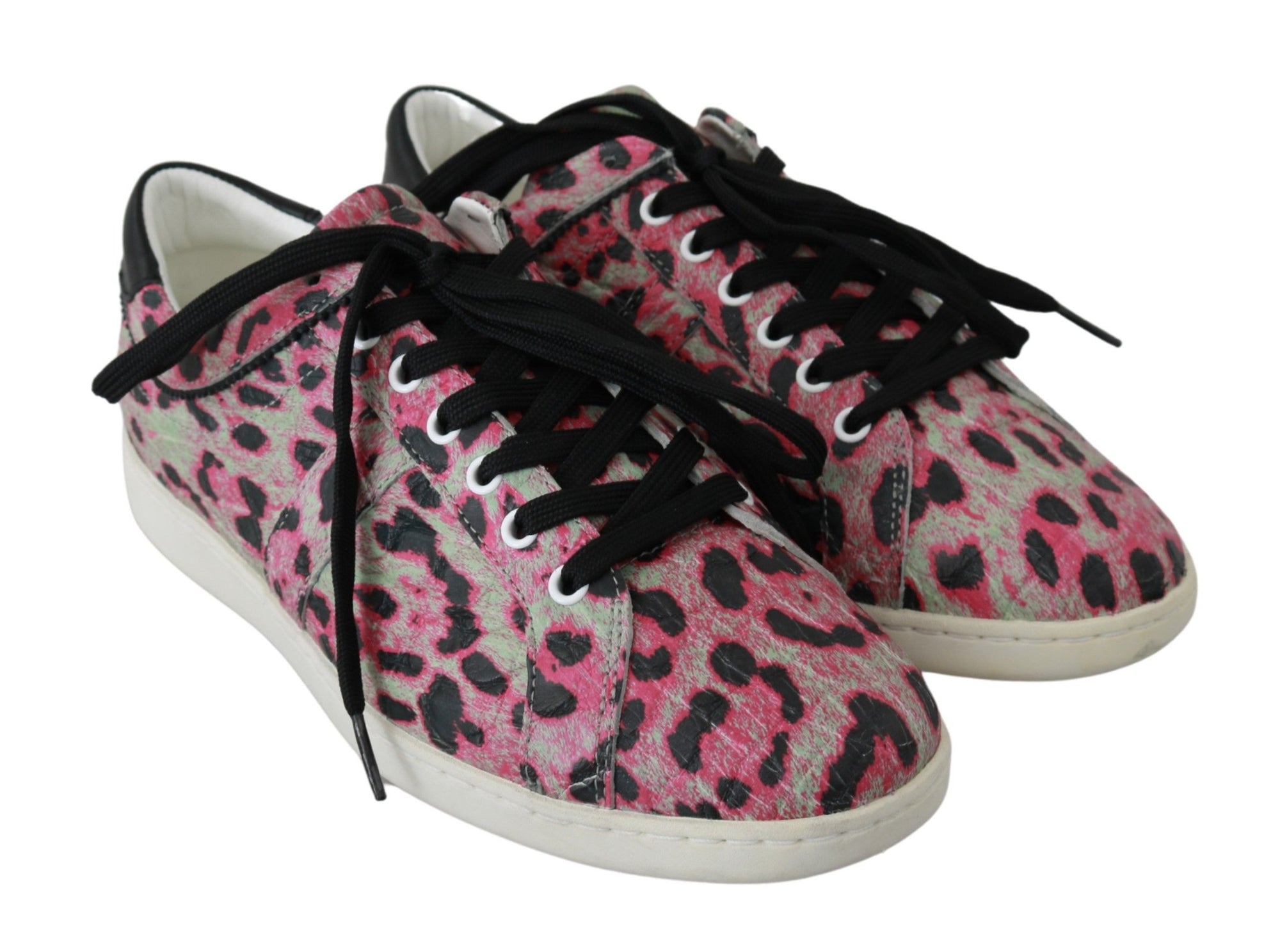 Baskets en cuir crocodile multicolore Dolce &amp; Gabbana