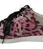 Baskets en cuir crocodile multicolore Dolce &amp; Gabbana