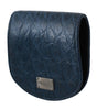 Dolce & Gabbana Blue Holder Pocket Wallet Blue Exotic Skin Condom Case