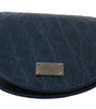 Dolce & Gabbana Blue Holder Pocket Wallet Blue Exotic Skin Condom Case