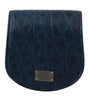 Dolce & Gabbana Blue Holder Pocket Wallet Blue Exotic Skin Condom Case