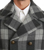 Dolce & Gabbana Gray Check Wool Cashmere Coat Jacket