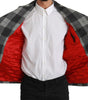 Dolce & Gabbana Gray Check Wool Cashmere Coat Jacket