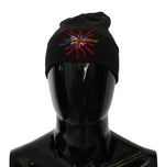 Bonnet gris chic Dolce & Gabbana avec broderie exclusive