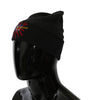 Bonnet gris chic Dolce & Gabbana avec broderie exclusive