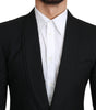Dolce &amp; Gabbana Elegant Black Virgin Wool Formal Blazer