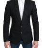 Dolce &amp; Gabbana Elegant Black Virgin Wool Formal Blazer