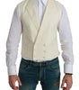 Dolce & Gabbana White Waistcoat Formal Wool  Vest