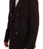 Dolce &amp; Gabbana Elegant Bordeaux Taormina Cashmere Blazer