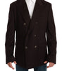 Dolce &amp; Gabbana Elegant Bordeaux Taormina Cashmere Blazer