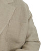 Dolce &amp; Gabbana Chic Beige Jute Single-Breasted Blazer