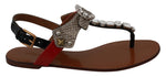 Sandales élégantes à lanières Dolce & Gabbana au charme exotique