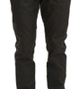 Dolce & Gabbana Blue Gray Stripes Trouser Cotton Pants