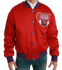 Dolce & Gabbana Red YEAR OF THE PIG Bomber Jacket