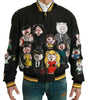 Dolce & Gabbana Black YEAR OF THE PIG Bomber Jacket