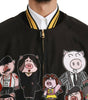 Dolce & Gabbana Black YEAR OF THE PIG Bomber Jacket