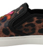 Mocassins élégants à imprimé léopard Dolce &amp; Gabbana pour un style sophistiqué