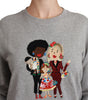 Dolce & Gabbana Gray #dgfamily Cotton Pullover Sweater