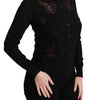 Dolce &amp; Gabbana Elegant Cashmere Silk Blend Lace Cardigan