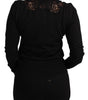 Dolce &amp; Gabbana Elegant Cashmere Silk Blend Lace Cardigan