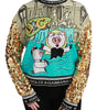 Dolce & Gabbana Year of the Pig Sequined Top  Sweater