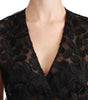 Dolce & Gabbana Black Floral Brocade Top Gilet Waistcoat