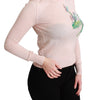 Dolce &amp; Gabbana Silk Blend Floral Embroidered Sweater