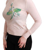 Dolce &amp; Gabbana Silk Blend Floral Embroidered Sweater