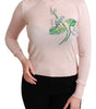 Dolce &amp; Gabbana Silk Blend Floral Embroidered Sweater