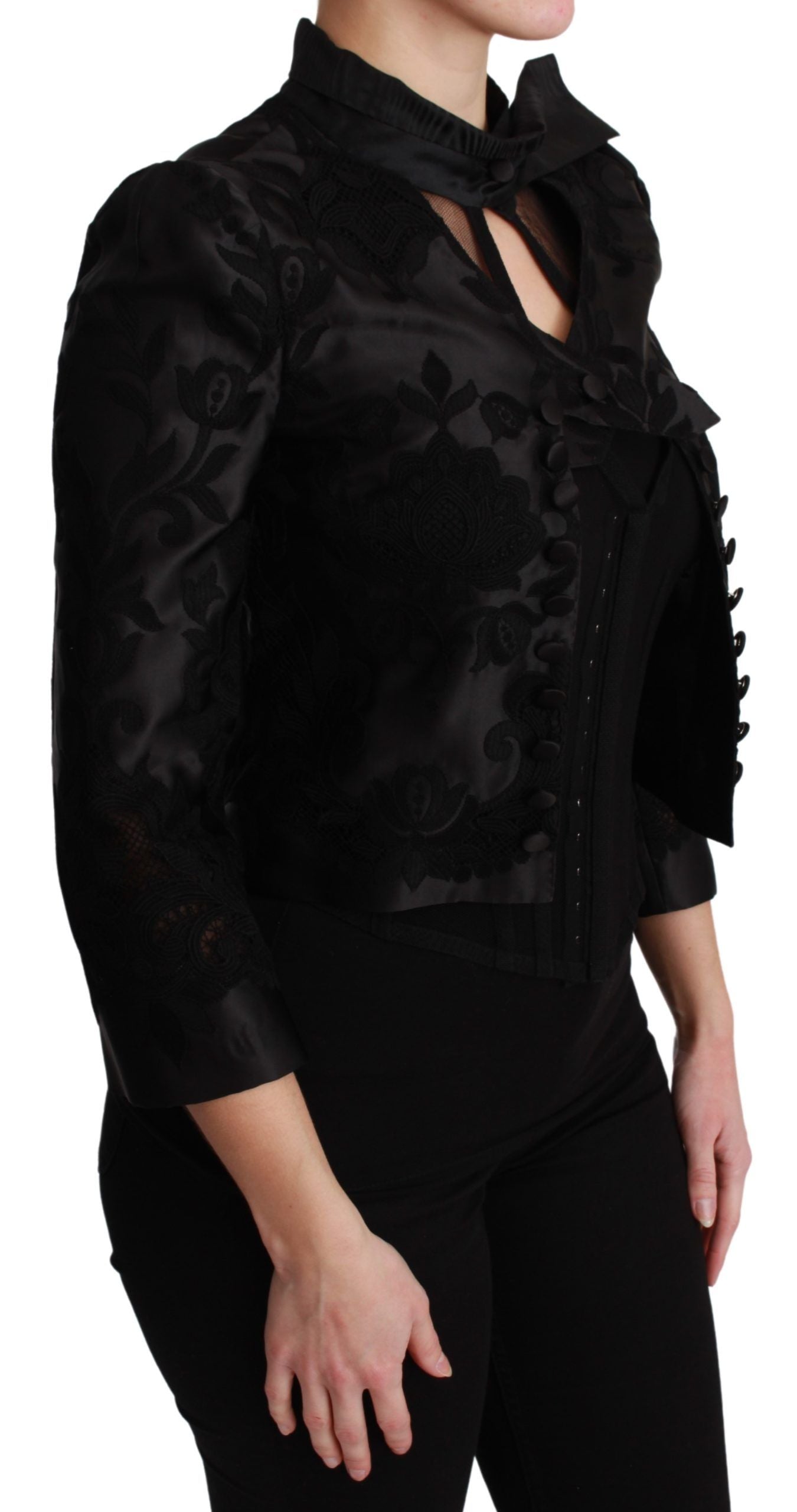 Blazer corset en jacquard floral Dolce &amp; Gabbana